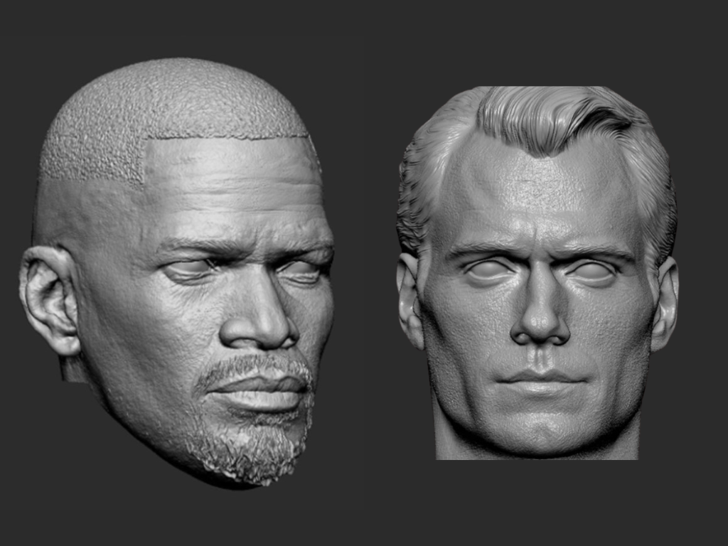 Head sculpt options for the assignment
